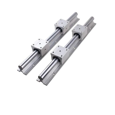 2 قطعة حواجز توجيهية خطية SBR12 SBR16 SBR20 300-1500 مللي متر تحمل كتل حركة سلسة (SBR16,500 مللي متر) in Kuwait