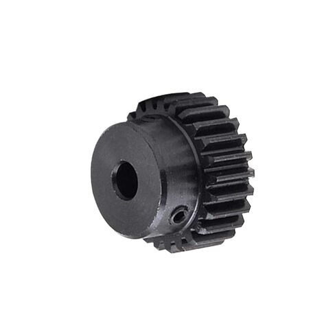 Steel Heavy Duty Motor Pinion Gear 1M Spur Gear Metal Transmission 5-12mm Bore Steel 15-45T Pinion Motor(1M-20T(Bore 5mm)) in Saudi Arabia