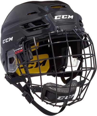 CCM Tacks 210 Hockey Helmet Combo with Cage (Black, Medium) in Saudi Arabia