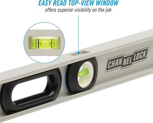 CHANNELLOCK 24-Inch, Professional-Grade Aluminum I-Beam Level with 3 Vials, 5100-0024 in Saudi Arabia