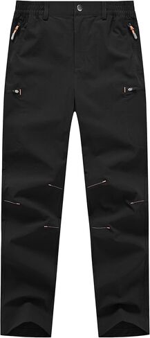 Kids Hiking Cargo Pants Quick Dry Lightweight Outdoor Scout Pants Waterproof with Zip Pockets 4-16Y in Saudi Arabia