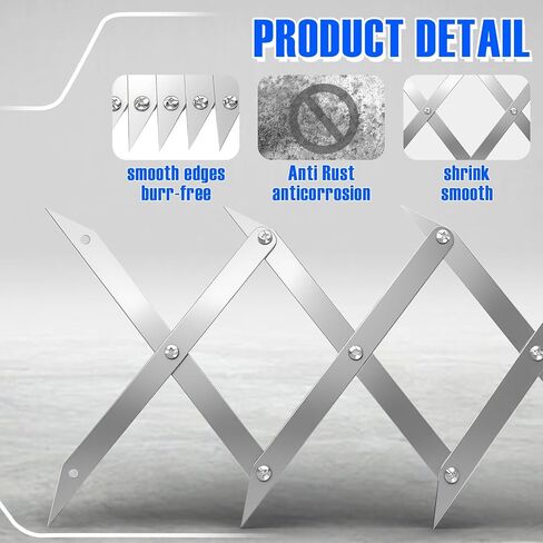 7 Point Center Finder Pro - أداة قياس دقيقة للأعمال الخشبية واللحام والمشروعات اليدوية (فضية 7 نقاط) in Kuwait