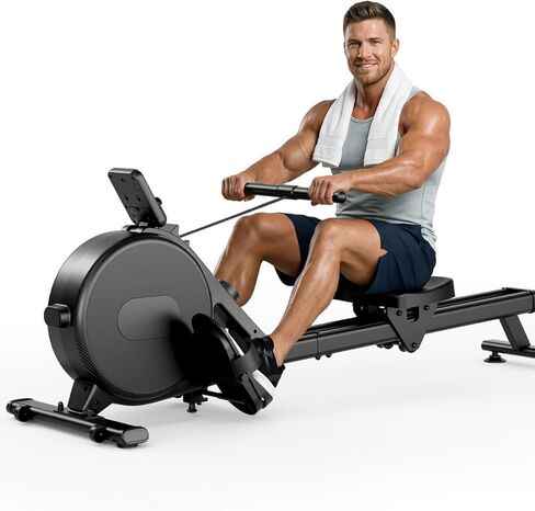 آلات التجديف الفائقة للمنزل ، آلة التجديف المغناطيسي مع 32 مستوى ، آلة تجويف ذات مقاومة هادئة وسعة وزن 300 رطل ، آلة صف مع شاشة LED ، مقعد مدعوم ومريح التطبيق in Kuwait