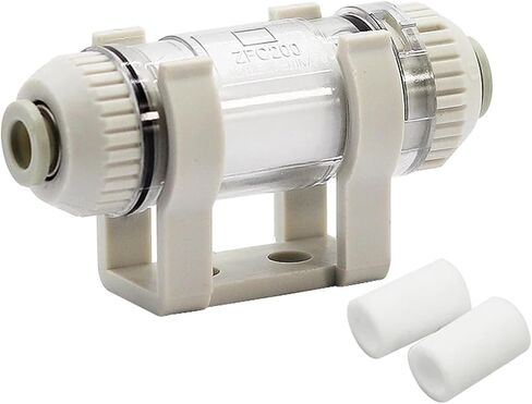 ZFC050-03B ZFC050-04B ZFC100-04B ZFC100-06B ZFC200-06B ZFC200-08B ZFC200-10B فلتر فراغ هوائي 1 قطعة (ZFC200-06B) in Kuwait