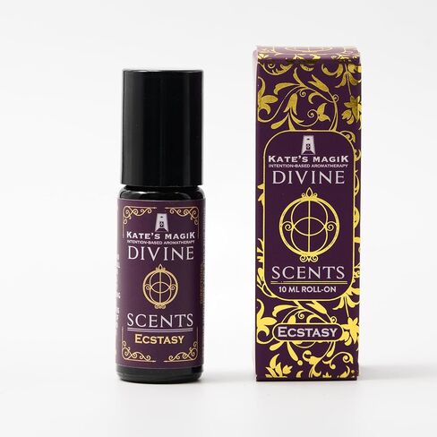 عطر كيت ماجيك إكستاسي ديفاين سينت الطبيعي للعلاج العطري. 10 مل عطر طبيعي 100% مصنوع من الجوجوبا العضوي والزيوت العطرية النقية وفيتامين E غير المعدل وراثيًا من عباد الشمس. in Kuwait