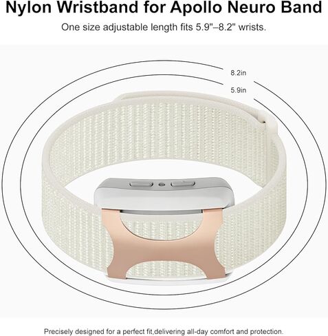 Nylon Loop Sport Replacement Band Compatible with Apollo Neuro/Polar Loop, Soft & Breathable Adjustable Strap for Apollo Neuro Band/Polar Loop Band, Fitness Tracker Wristband for Men Women in Kuwait