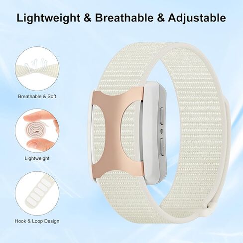 Nylon Loop Sport Replacement Band Compatible with Apollo Neuro/Polar Loop, Soft & Breathable Adjustable Strap for Apollo Neuro Band/Polar Loop Band, Fitness Tracker Wristband for Men Women in Kuwait