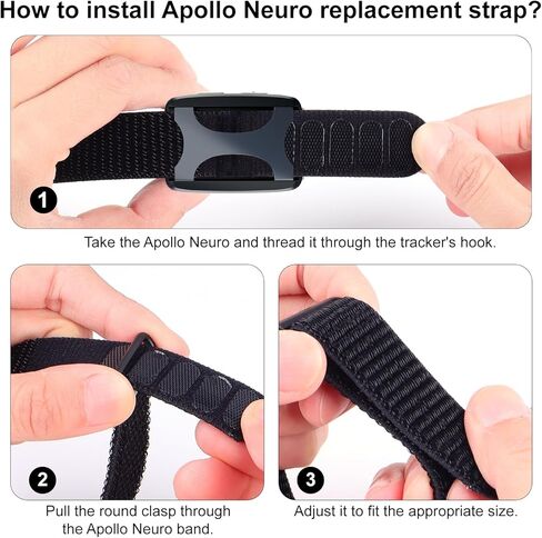 Nylon Loop Sport Replacement Band Compatible with Apollo Neuro/Polar Loop, Soft & Breathable Adjustable Strap for Apollo Neuro Band/Polar Loop Band, Fitness Tracker Wristband for Men Women in Kuwait