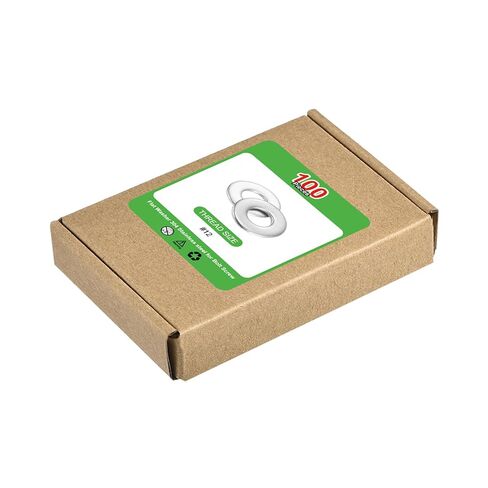 uxcell 100Pcs #12 Flat Washer, 304 Stainless Steel 0.25" ID x 0.562" OD x 0.065" Thick for Bolt Screw, Factories Repair, Kitchens, Shops, and Outdoor Construction, Silver in Saudi Arabia