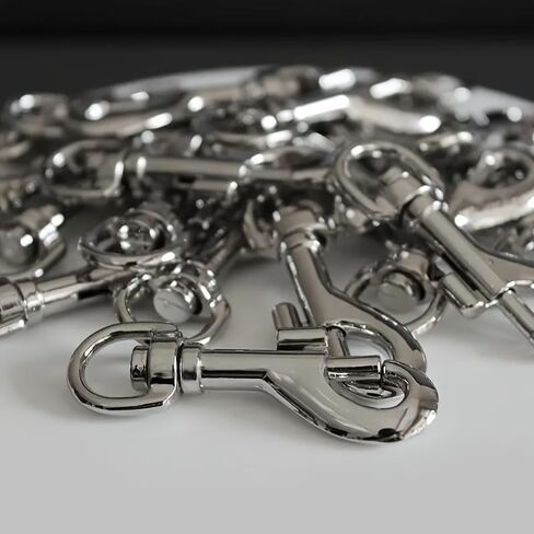 14 قطعة من خطاف العين الدوار من سبائك الزنك، مشابك حلقة تسلق فضية لحبل سارية العلم، سلسلة للكلاب في الهواء الطلق، حرفية جلدية، حبل حبال ملحقات نهاية الربيع in Saudi Arabia
