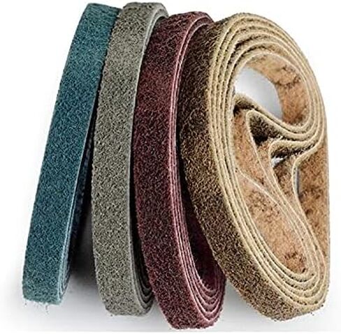 SHENGANG 10pcs 330 * 10mm Non-Woven Nylon Abrasive Sanding Belt, 520 * 20MM for Stainless Steel Metal Striping Deburring (Color : 240, Size : 520x20mm x 5pcs) in Saudi Arabia