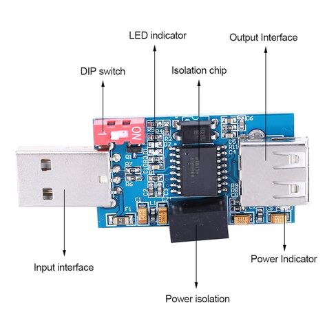 وحدة عزل USB Walfront ADUM3160، تقنية عزل الإشارة الرقمية، حماية 1500 فولت، مثالية للأجهزة الصناعية وتصحيح أخطاء USB in Saudi Arabia