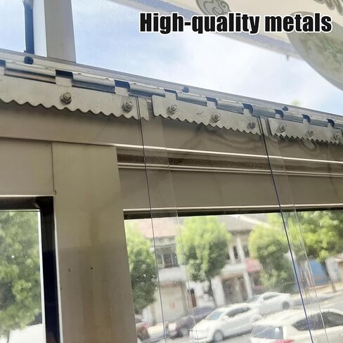 ستارة باب PVC معزولة حراريًا، ستارة شريطية مقاومة للماء للرياح لتكييف الهواء، تحكم ناعم وشفاف في المناخ (W225xH250cm/88.58x98.43in) in Kuwait