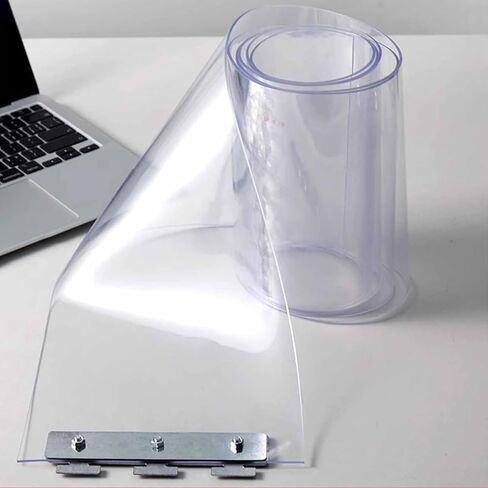 طقم باب ستارة شريط PVC صناعي للاستخدام الداخلي والخارجي، ستارة بلاستيكية عازلة للحرارة للفريزر، بيت الحيوانات الأليفة، 90 × 230 سم - سهلة التركيب، متينة وموفرة للطاقة in Kuwait