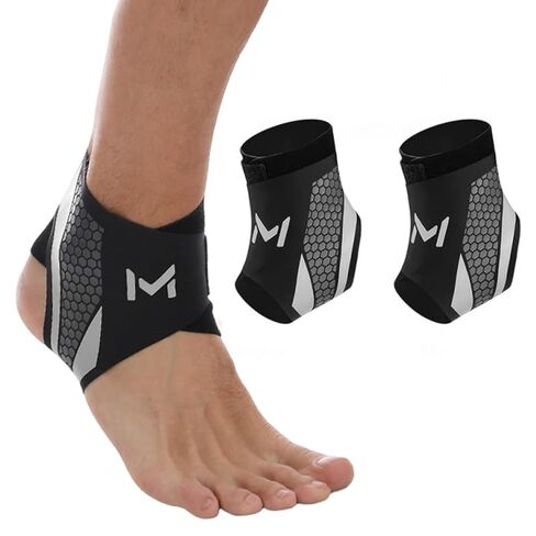 2-Pack Ankle Brace for Men & Women, Adjustable Figure-8 Stabilizer with Straps for Basketball, Volleyball & Running, Compression Sleeve for Sprained Ankle, Plantar Fasciitis & Tendonitis Relief in Saudi Arabia