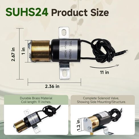 طقم استبدال صمام الملف اللولبي لمرطب الهواء SUHS24 العالمي 24 فولت، متوافق مع مرطبات هانيويل، استبدال أبريلير 4040، عام 990-53، هانيويل 32001639-002، Skuttle-A01-0814-148 in Saudi Arabia