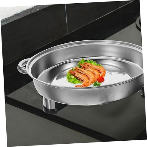 Zerodeko Stainless Steel Fish Roasting Plate Rectangular Baking Tray Rack for Hotels Buffet in Saudi Arabia