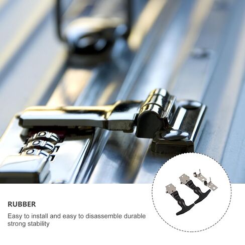 SAFIGLE 2pcs T-Handle Draw Latches with Rubber Shock-Absorbing Hasp, 304 Stainless Steel Vehicle Engine Hood and Tool Box Latches with Brackets for Industrial Use in Saudi Arabia