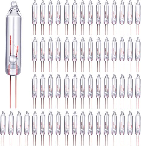 Mudder 100 Pcs Mini Christmas 2.5 Volt Replacement Light Bulbs for Christmas Trees Decorative Light Supplies Indoor Outdoor Xmas Decor, 0.17 Ampere, 0.42 Watt (Clear) in Saudi Arabia