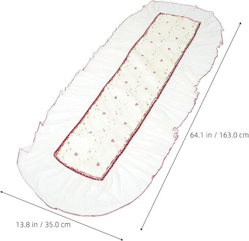 غطاء Zerodeko Guzheng من القماش السميك المزخرف أداة حماية مضادة للانزلاق والغبار من قماش Guzheng بنمط الأزهار مناسب عالميًا in Kuwait