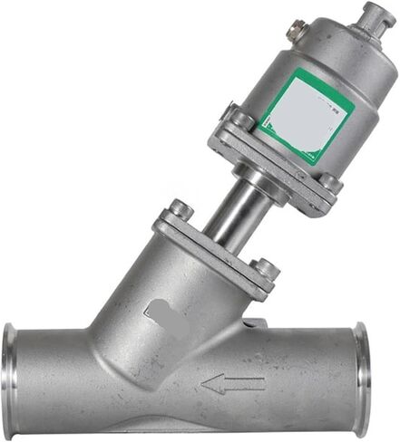 1 قطعة تركيب سريع صمام مقعد زاوية هوائي 304 الفولاذ المقاوم للصدأ Y نوع صمام إيقاف البخار بدرجة حرارة عالية (2 "، B Type_Single-Acting) in Kuwait