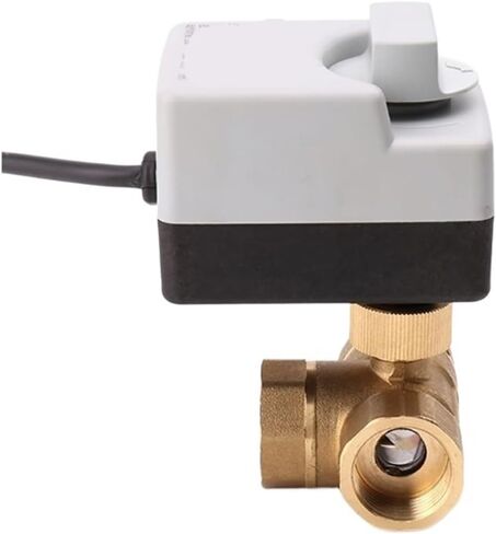 1/2 "3/4" 1 "بوصة صمام كروي ثلاثي الاتجاه صمام كروي نحاسي صمام كروي ثلاثي الأسلاك تحكم ثنائي الاتجاه مع مفتاح يدوي (1 14، T Type_12VDC) in Kuwait