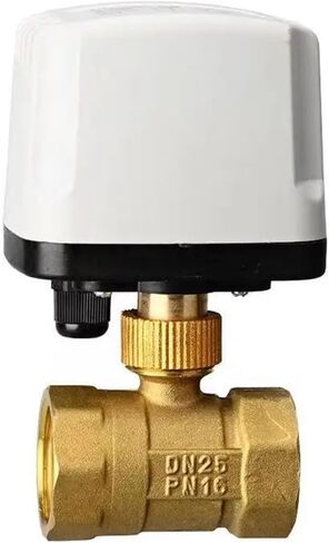 1/2 "3/4" 1 "2" صمام الكرة AC220V 3-سلك 2 نقطة التحكم صمام الكرة النحاسية 220VAC 24VDC 12VDC 24VAC (1,12VDC) in Kuwait