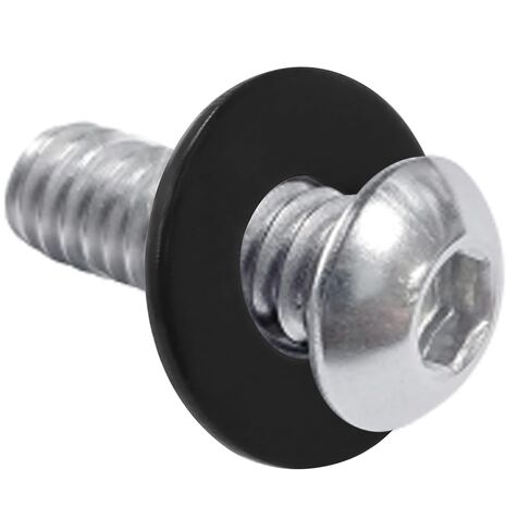 BokWin 50 Pack #10 Flat Washers, 1/2 Inch Outer Diameter, 18-8(304) Stainless Steel Black Electroplated Metal Washers for Decorating Parts Screws & Bolts in Saudi Arabia