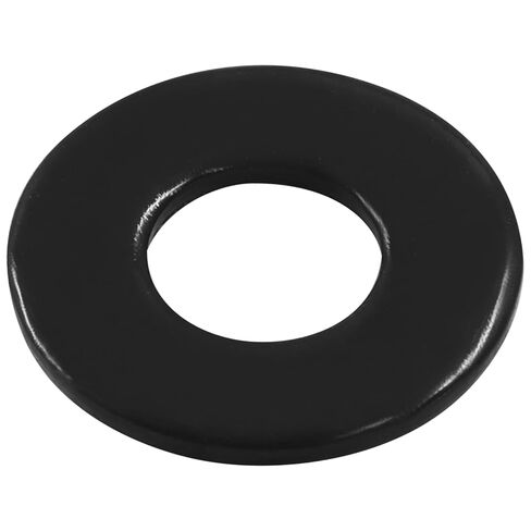 BokWin 50 Pack #10 Flat Washers, 1/2 Inch Outer Diameter, 18-8(304) Stainless Steel Black Electroplated Metal Washers for Decorating Parts Screws & Bolts in Saudi Arabia