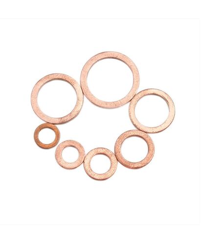 Copper Washers Assortment Kit, Flat Gaskets, 100 Pcs M4, M5, M6, M8, M10, M12, M14 in Saudi Arabia