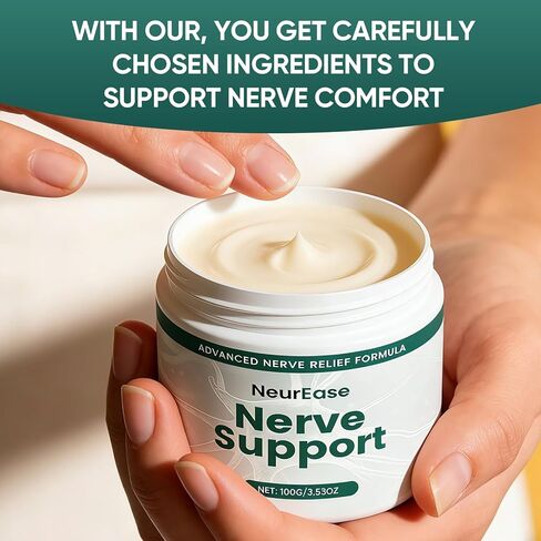 Nerve Relief Cream with MSM, Magnesium & Arnica, Fast Absorbing & Nighttime Comfort Nerve Relief Lotion for Hands, Feet & Legs, Soothing Nerve Formula, 3.53 oz in Saudi Arabia