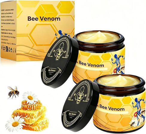 2 Pcs Bee Venom Cream, Professional Bee Venom Cream Joint and Bone Cream for Back, Knee, Hands, Neck, Feet in Saudi Arabia