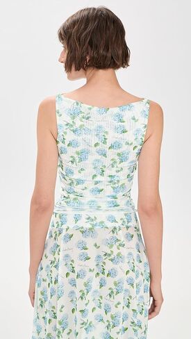House of Sunny Women's Hydrangea Double Layer Mesh Top in Saudi Arabia
