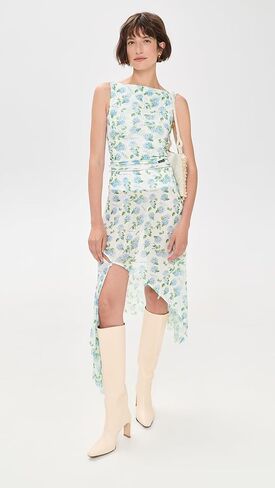 House of Sunny Women's Hydrangea Double Layer Mesh Top in Saudi Arabia