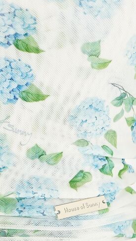 House of Sunny Women's Hydrangea Double Layer Mesh Top in Saudi Arabia