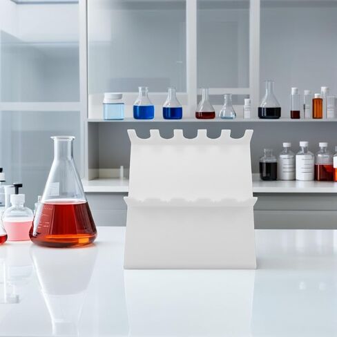 BESTYASH Plastic Lab Pipette Rack Stand Holder for 5 Micropipettes, Laboratory Plastic Pipettor Storage Organizer, Compact Lab Rack Holder for Scientific Workbench in Kuwait