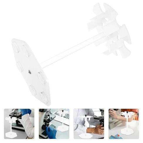 Cabilock Acrylic Round Pipette Stand 6-Holder Detachable Laboratory Pipettor Rack Pipette Storage Holder for Lab Use in Saudi Arabia