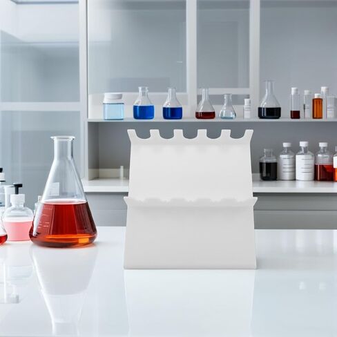 Cabilock Plastic Lab Pipette Rack Holder for 5 Micropipettes, Laboratory Pipettor Stand Storage Organizer, Compact Plastic Tube Holder for Scientific Lab Use in Saudi Arabia