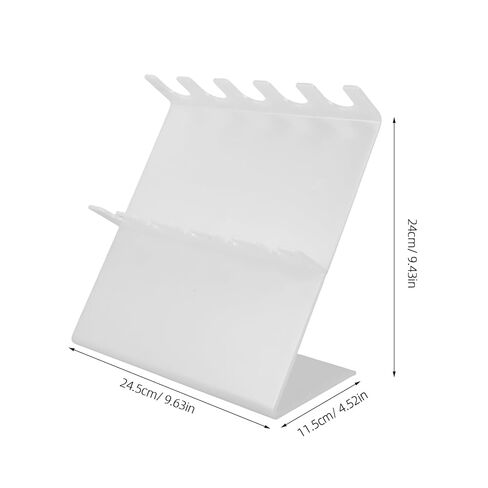 رف حامل ماصات المختبر البلاستيكي ذو 5 فتحات - حامل منظم للماصات الدقيقة لتخزين ماصات المختبر وحامل أنبوب التجميع - رف أنبوب اختبار بلاستيكي مدمج للاستخدام العلمي in Kuwait