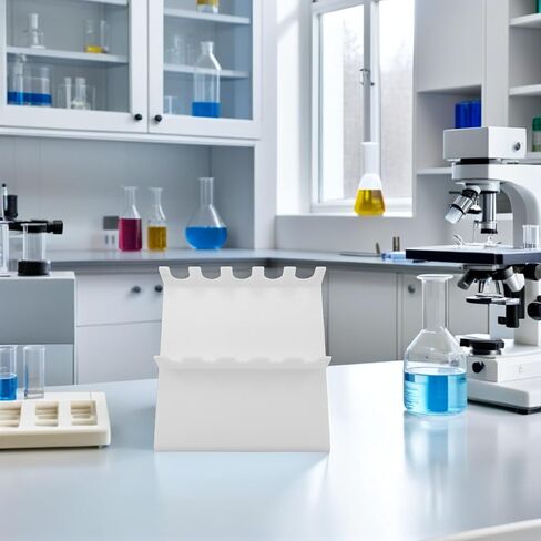 SOLUSTRE Micropipette Rack 5-Hole Plastic Pipet Stand Organizer مختبر Pipettor حامل تخزين الرف لمعدات المختبر العلمي وإدارة أنبوب العينة in Saudi Arabia