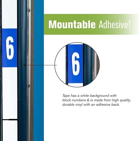 شريط حائط لقياس الارتفاع من BankSupplies - عرض 1 ½ بوصة × ارتفاع 91 سم - شريط دعم لاصق قابل للإزالة - مادة فينيل متينة - خلفية بيضاء وحروف سوداء - قياس الارتفاع للبالغين in Kuwait