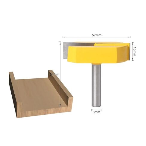 57 مللي متر قطع ضياء مزدوج الناي كربيد يميل تنظيف أسفل بت 8 مللي متر 1 قطعة in Kuwait
