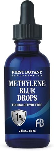 Methylene Blue Drops Pharmaceutical Grade - USP Grade, Third-Party Tested Brain Health Dietary Supplement for Humans, No Formaldehyde, Made in USA (1%) 2 fl oz Bottle in Kuwait