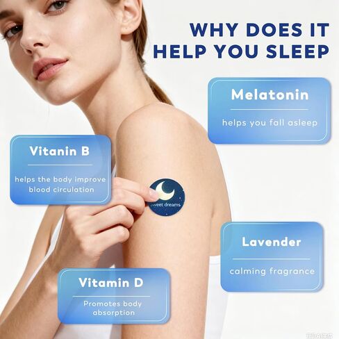 رقعات نوم للبالغين، 60 قطعة من رقعات النوم العميقة المطورة، مكونة من مكونات طبيعية بالكامل، راحة ليلية تدوم طويلاً لكل من الرجال والنساء، سهلة الاستخدام طوال الليل in Kuwait