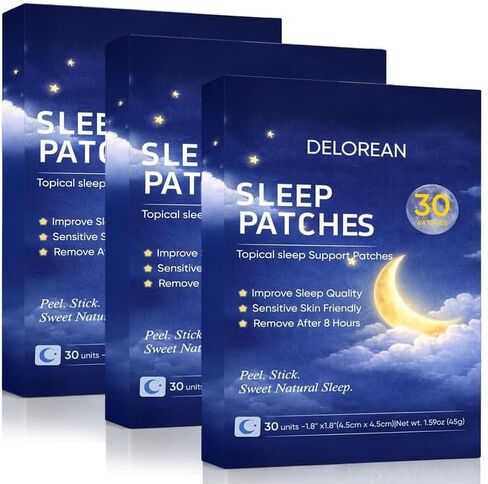 Drowzen Sleep Patches, Delorean Sleep Patches for Adults, Herbal Melatonin & Valerian Night Patches, Sleeping Stickers for Relaxation & Nighttime Rest, 30 Patches (2PCS) in Saudi Arabia