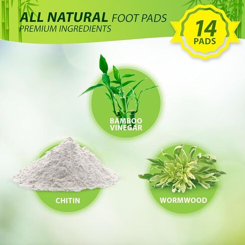 منصات قدم فحم الخيزران الطبيعية: 70 حزمة Wormwood Aid Sleep و Engrof Foot Fads للرجال والنساء (70 Count) in Kuwait