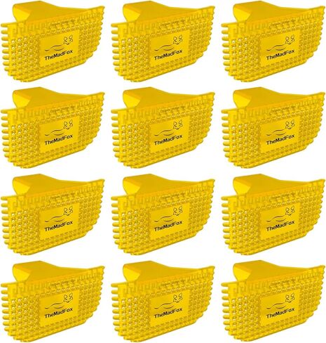 12 عبوة من مشبك معطر المرحاض، معطر هواء بمشبك صديق للبيئة للحمام، مزيل للرائحة مع زيوت عطرية من القطن الطبيعي، يدوم طويلاً حتى 30 يومًا، مشبك سري لحافة المرحاض in Kuwait