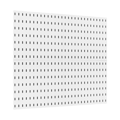 مجموعة مجموعة VEVOR Pegboard، لوحة Pegboard بلاستيكية مقاس 27.94 سم × 27.94 سم، 4 لوحات، طقم منظم حائط لوح ربط مع ملحقات، لتخزين أدوات المرآب، غرفة المعيشة، المطبخ، غرفة الحرف، المكتب، الحمام، المنزل، أبيض in Saudi Arabia