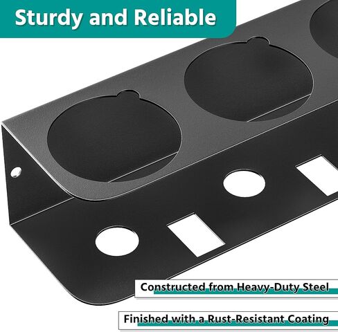 حامل علب الرذاذ من إيفيرهانجر، رف تخزين زجاجات الرش على الحائط، منظم زجاجات الطلاء شديد التحمل للمرآب والمنزل، 8 فتحات للعلب in Kuwait