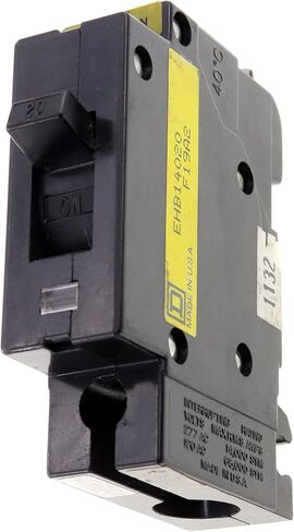 1- Square D EHB14020 Circuit Breaker, EHB Type, 20-Amp, 1-Pole, 277VAC in Saudi Arabia